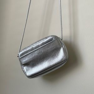 Baggu Silver Mini Shoulder Purse